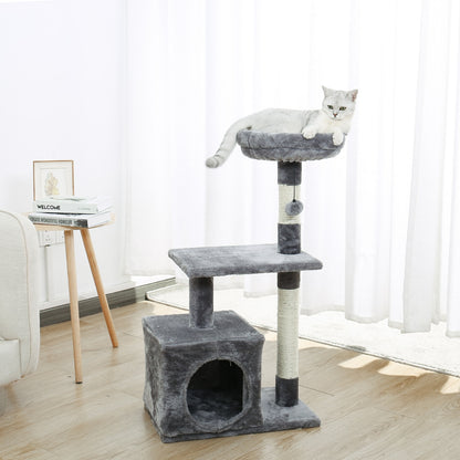 Pet Cat Jumping Toy with Ladder Scratching Wood Climbing Tree for Cat Climbing Frame Cat Furniture Scratching Post #0201