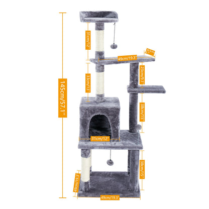 Pet Cat Jumping Toy with Ladder Scratching Wood Climbing Tree for Cat Climbing Frame Cat Furniture Scratching Post #0201