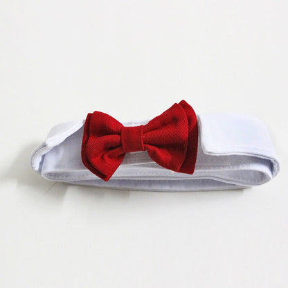 Hot Wholesale Pet Supplies Red Colors Cats Dog Tie Wedding Accessories Dogs Bowtie Collar Holiday Decoration Christmas Grooming