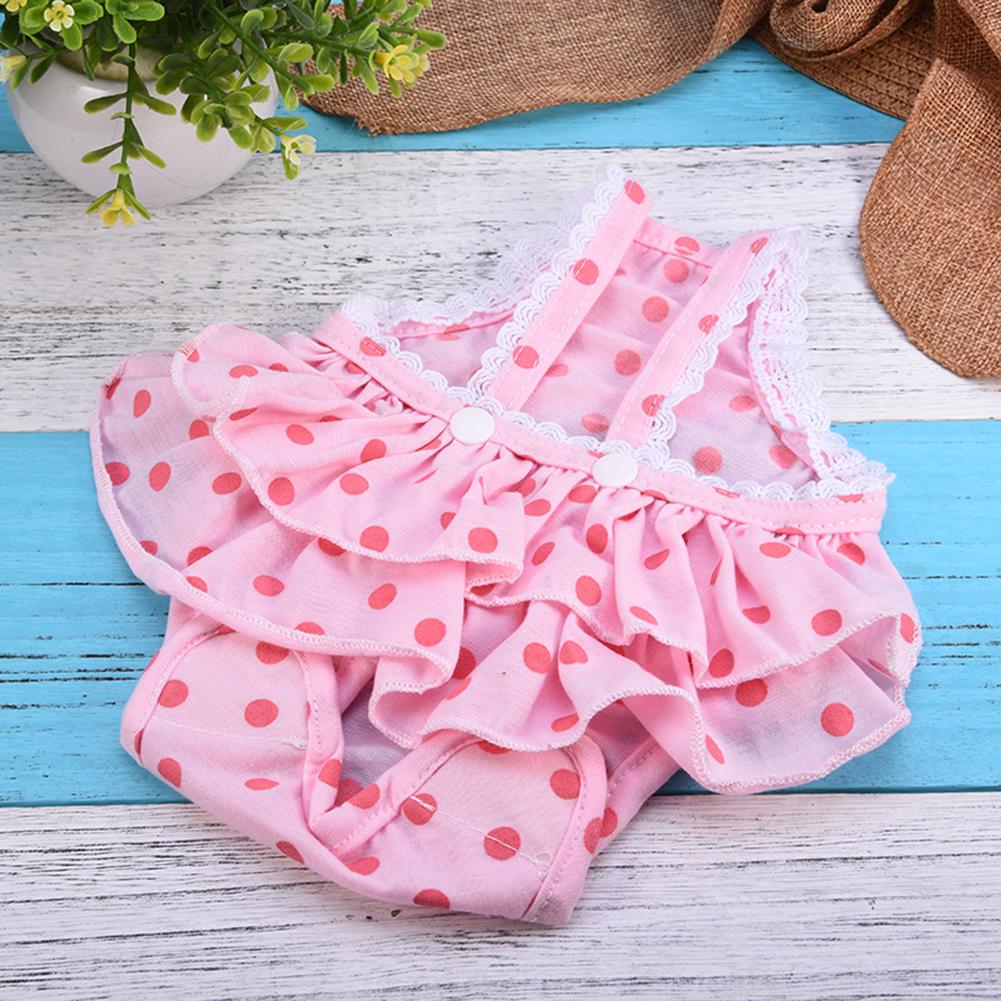 New Pet Dog Panties Strap Sanitary Adjustable Dog Dot Pet Underwear Shorts Diaper Anti-Harassment Pet's Menstrual Period Diapers