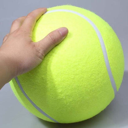 24cm Dog Toys for Large Dogs Play Dog Ball Launcher Inflatable Tennis Ball Thrower Chucker Ball Training Pet Dog Chew Toys