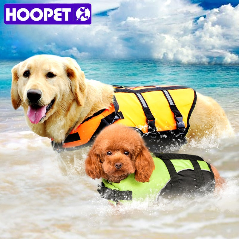 Pet Dog Life Jacket Safety Vest Surfing Swimming Clothes Summer Vacation Oxford Breathable French Bulldog