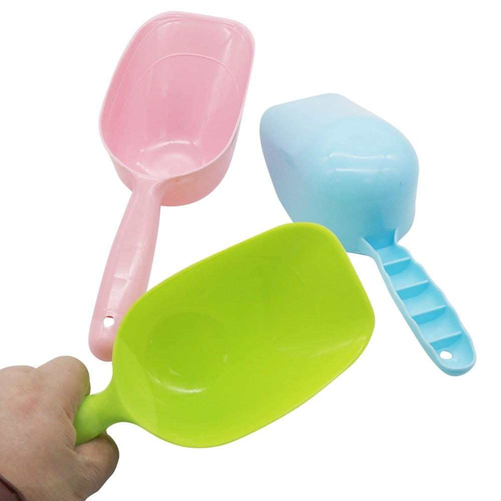 2 Pcs Pet Feeding Shovel Cat Food Scoop Large Capacity Thickening Cat Dog Spoon Plastic Shovel Pet Feeder