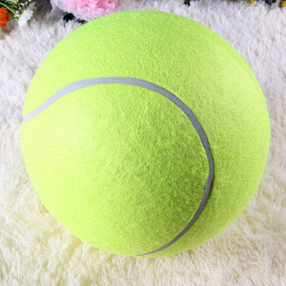 24cm Dog Toys for Large Dogs Play Dog Ball Launcher Inflatable Tennis Ball Thrower Chucker Ball Training Pet Dog Chew Toys