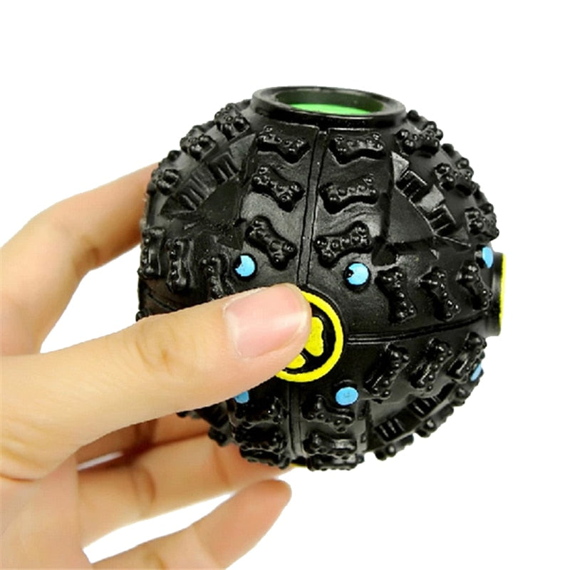 Pet Dog Toys For Small Big Dogs Funny Sound Ball Feeding Food Dispenser Squeaky Giggle Quack Training Chew Toys Husky L