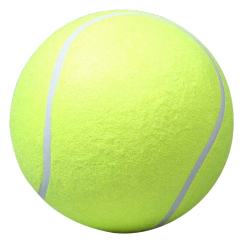 24cm Dog Toys for Large Dogs Play Dog Ball Launcher Inflatable Tennis Ball Thrower Chucker Ball Training Pet Dog Chew Toys