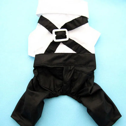 Gentleman Dog Clothes Wedding Suit Tuxedo Pet Outfit Halloween