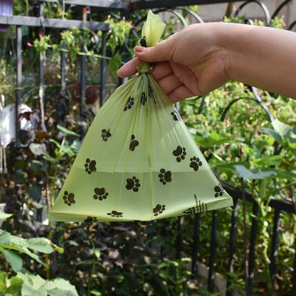 1/42 Roll Pet Biodegradable Trash Bag Dog Poop Bags Bulk Biobase Scented Poo Bag Degradable Cat Waste Bags Dog Poop Dispenser