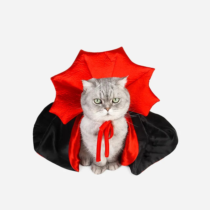 Cute Halloween Pet Costumes Cosplay Vampire Cloak For Small Dog Cat Kitten Puppy Dress Kawaii Pet Clothes Cat Accessoties Gift