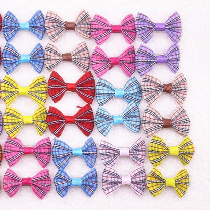 10/20/30pcs New 20 Styles Pet Dog Grooming Accessories Products Hand-made Small Dog Hair Bows Cat Hair Clips Boutique Wholesale