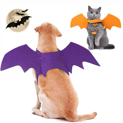 Fashion Cat Clothes Bat Wings Funny Dog Costume Artificial Wing Pet Cosplay Prop Halloween Christmas Cat Costume Pet Products