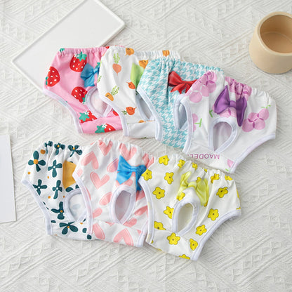 Pet Physiological Pant Dog Diaper Sanitary Washable Female Dog Shorts Panties Menstruation Underwear Briefs Pet Products