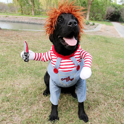 Deadly Doll Dog Costume Funny Party