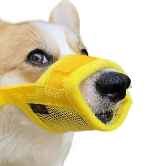 5 Sizes Pet Dog Adjustable Soft Mesh Muzzle for Puppy Medium Large Dogs, Anti-Barking Biting Chewing Dog Muzzles Pet Accessories