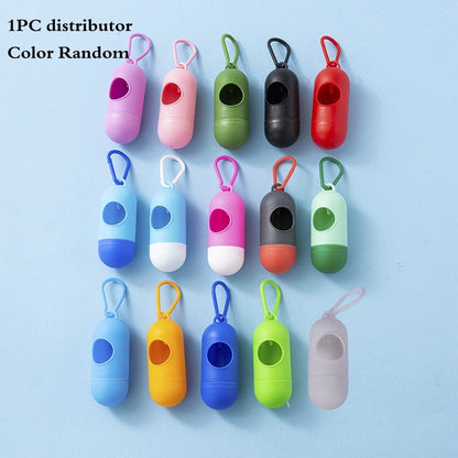 1/42 Roll Pet Biodegradable Trash Bag Dog Poop Bags Bulk Biobase Scented Poo Bag Degradable Cat Waste Bags Dog Poop Dispenser