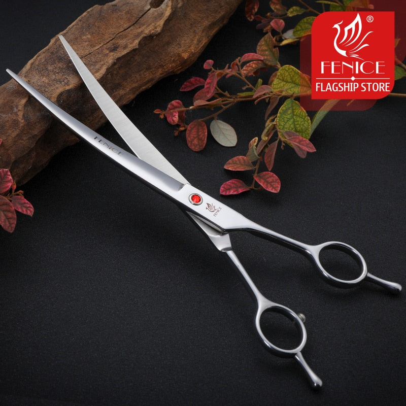 Professional Pet Grooming Shears Dogs Curved Scissors for Dog Beauty