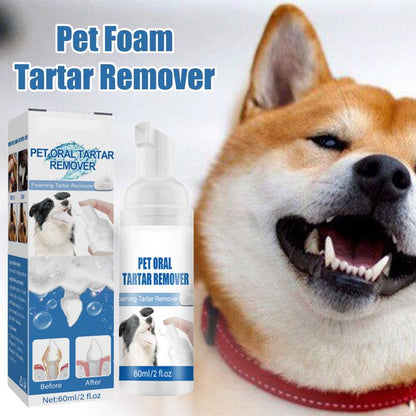 Pet Tartar Remover Natural Plaques Off & Tartar Remover For Dogs & Cats Freshen Breath Foam For Dogs & Cats Support Healthy Gums